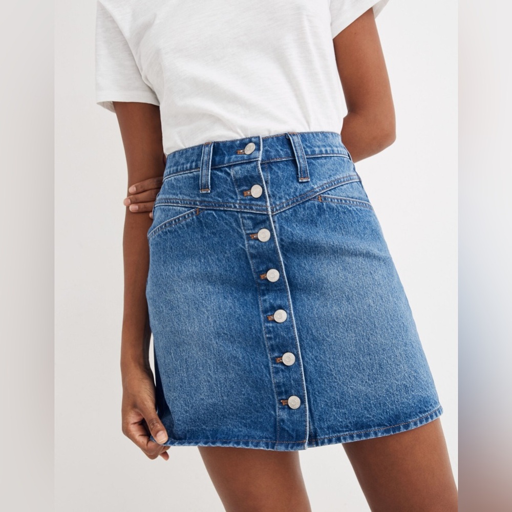 Madewell Retro A-Line Denim Skirt Size 29